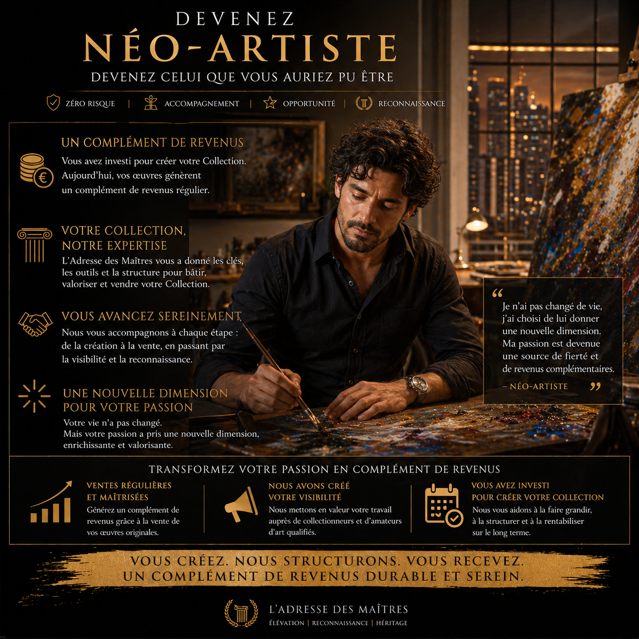 Devenez Néo-Artiste — L'Adresse des Maîtres