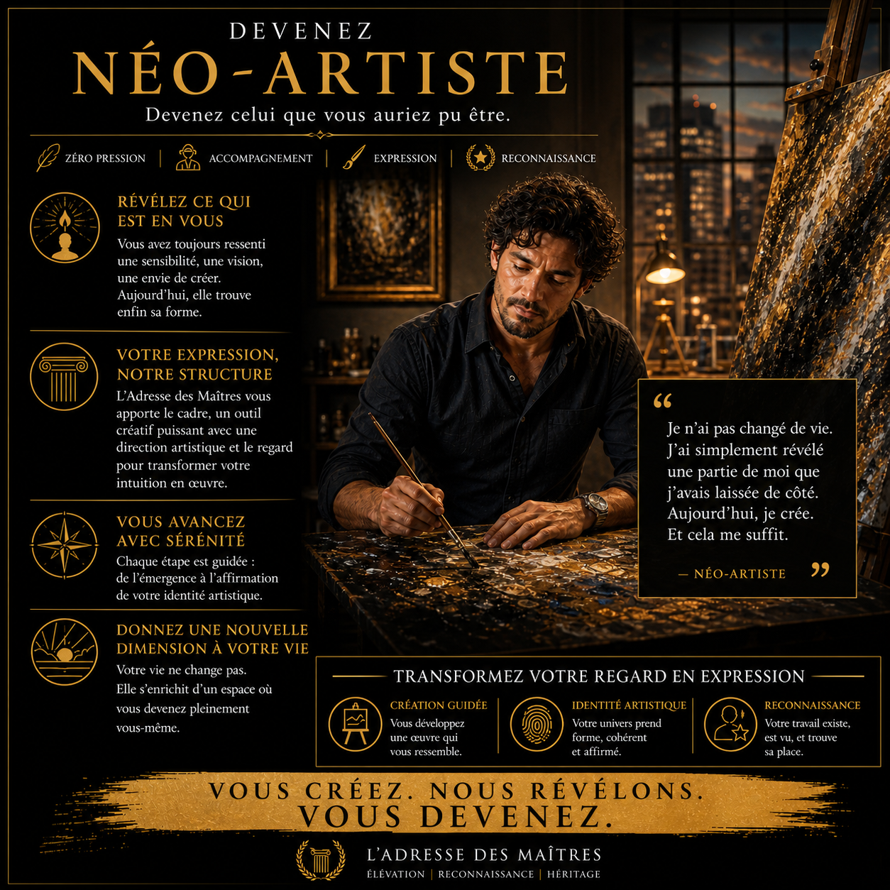 Devenez Néo-Artiste — L'Adresse des Maîtres