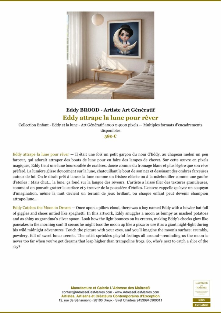 Eddy BROOD - Artiste Art Génératif — Portrait d'Artiste — L'Adresse des Maîtres®