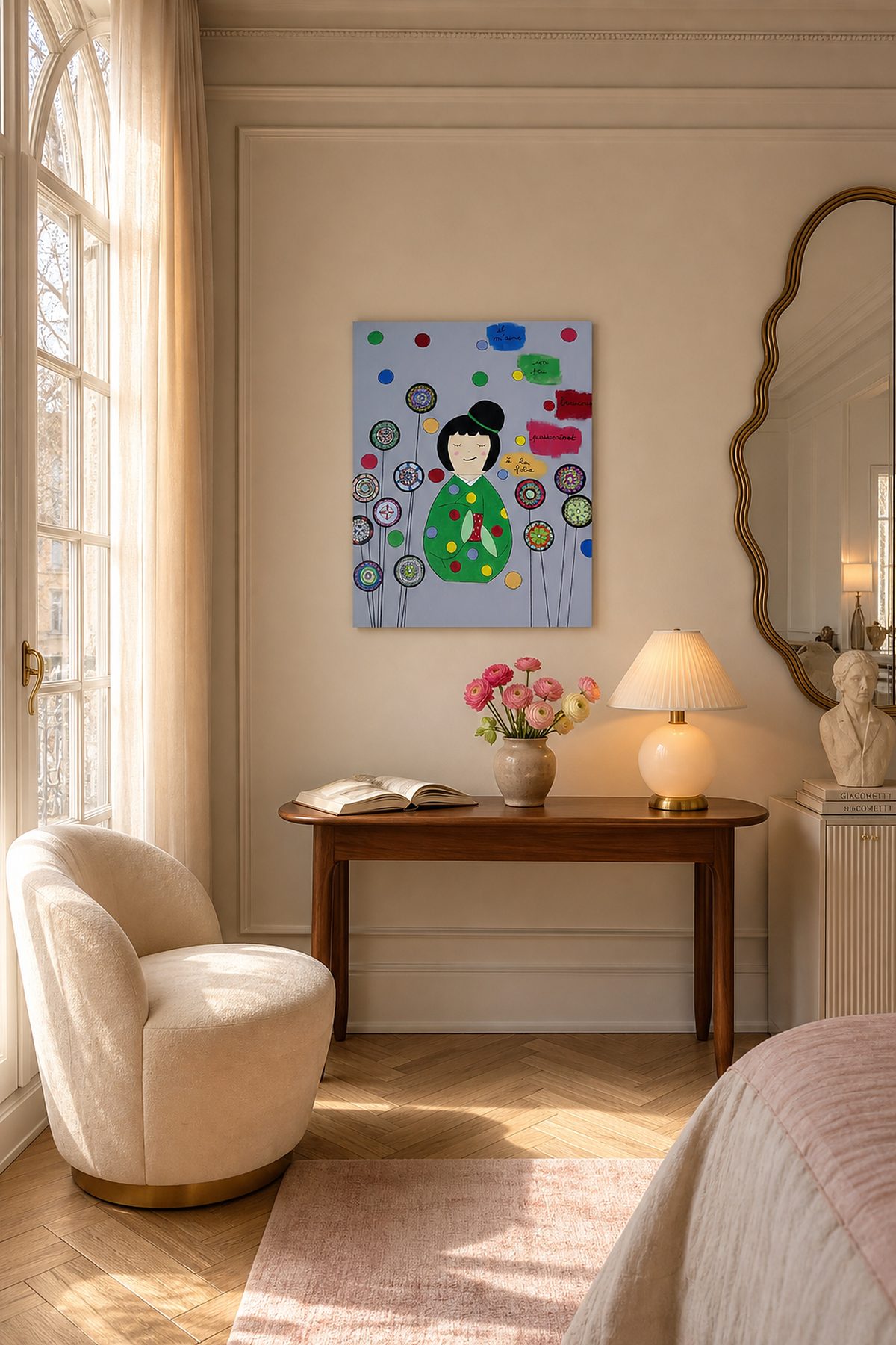 Acrylic and Posca Painting on Canvas — Art Contemporain — L'Adresse des Maîtres®