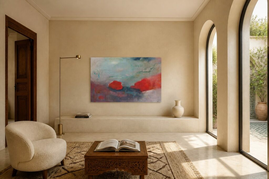 Mixed Media on Kraft Paper Mounted on Canvas — Art Contemporain — L'Adresse des Maîtres®