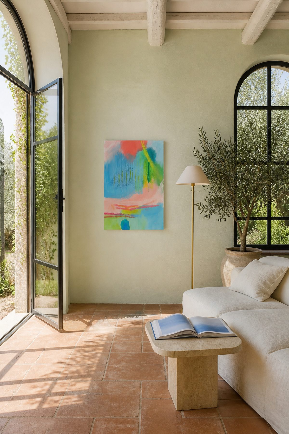 Acrylic and Oil Pastel on 300 gsm Paper — Art Contemporain — L'Adresse des Maîtres®
