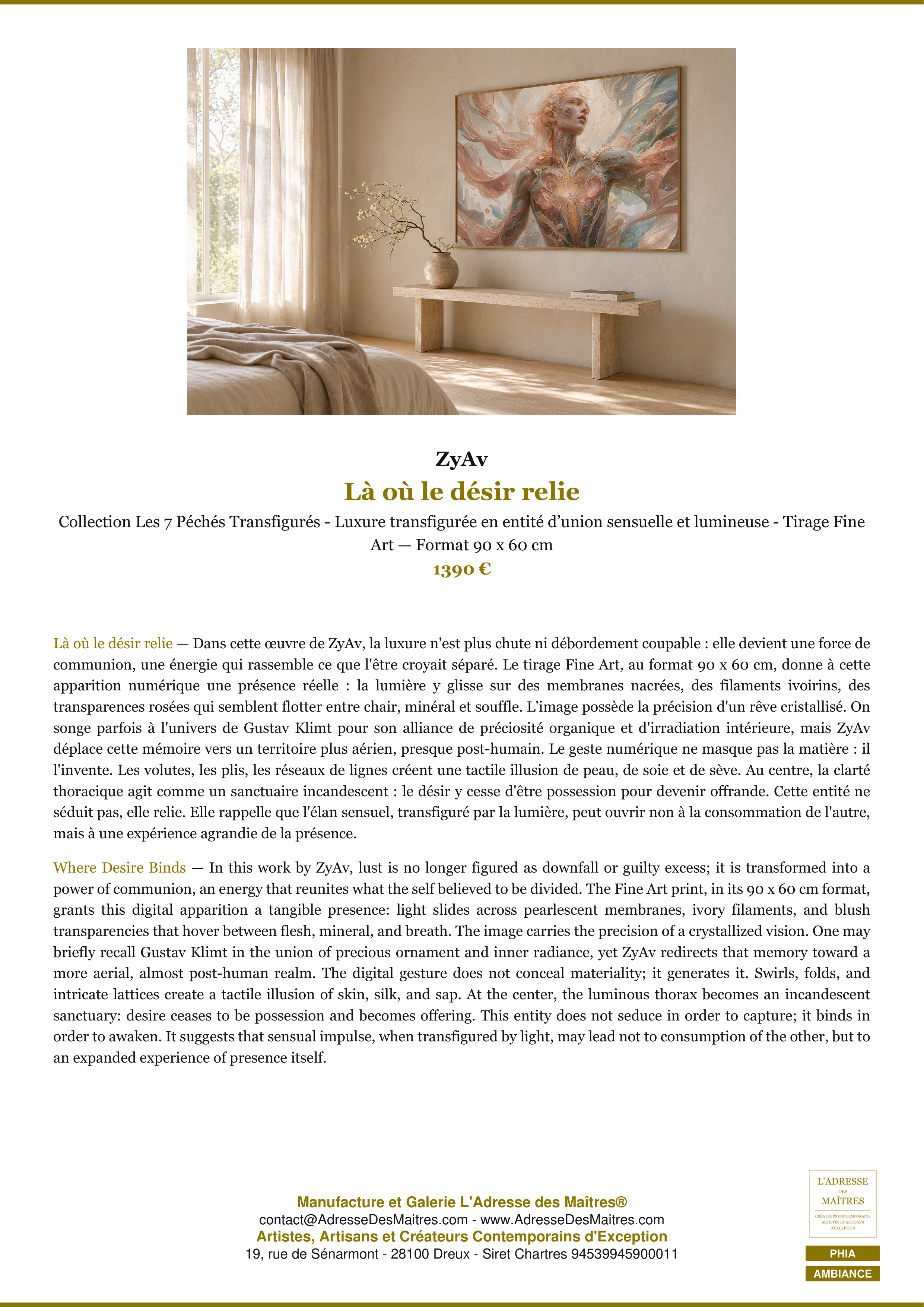 Fiche Premium Ambiance — Là où le désir relie — ZyAv — L'Adresse des Maîtres®