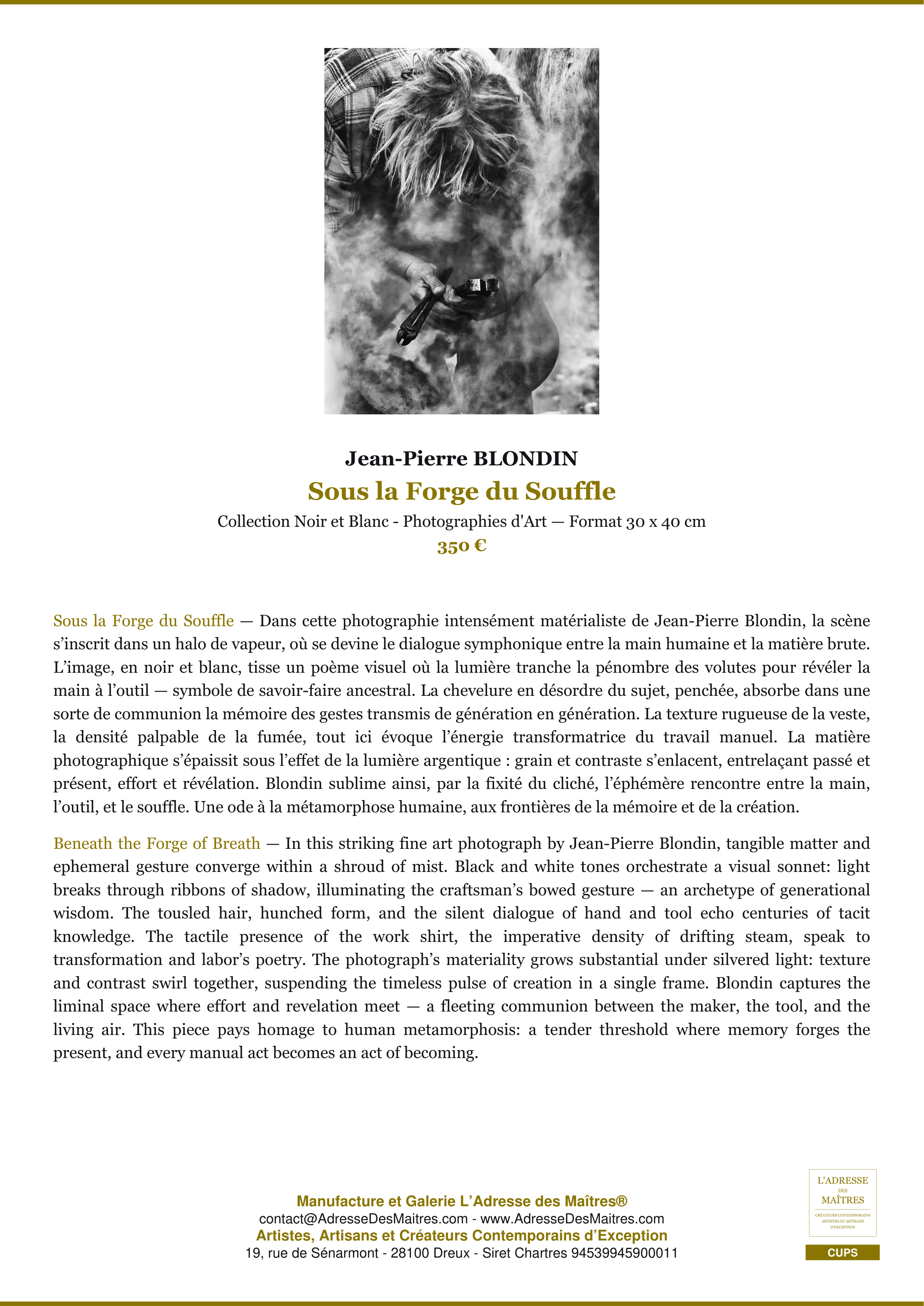 Bajo la Forja del Aliento — Jean-Pierre BLONDIN