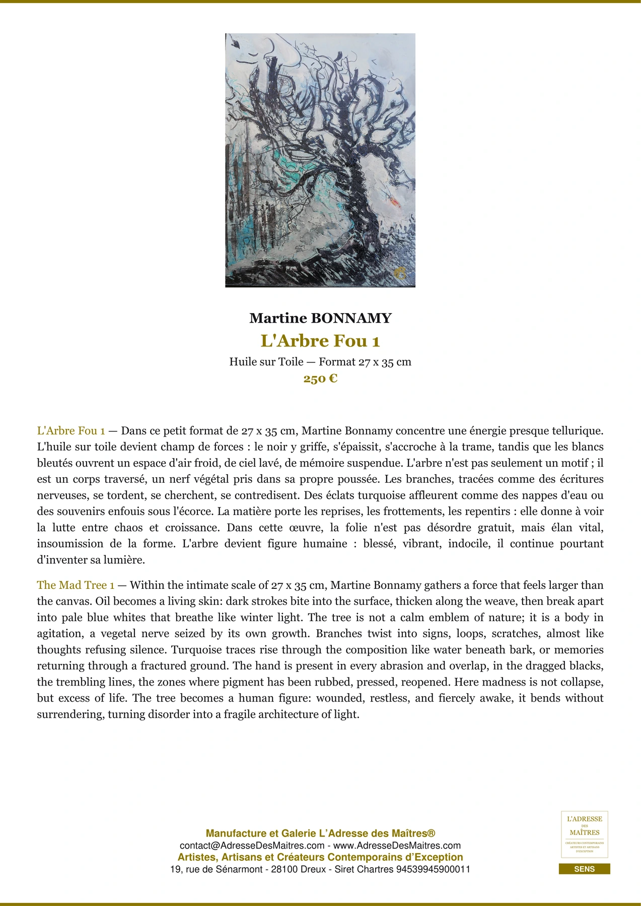 L'Arbre Fou 1 — Martine BONNAMY