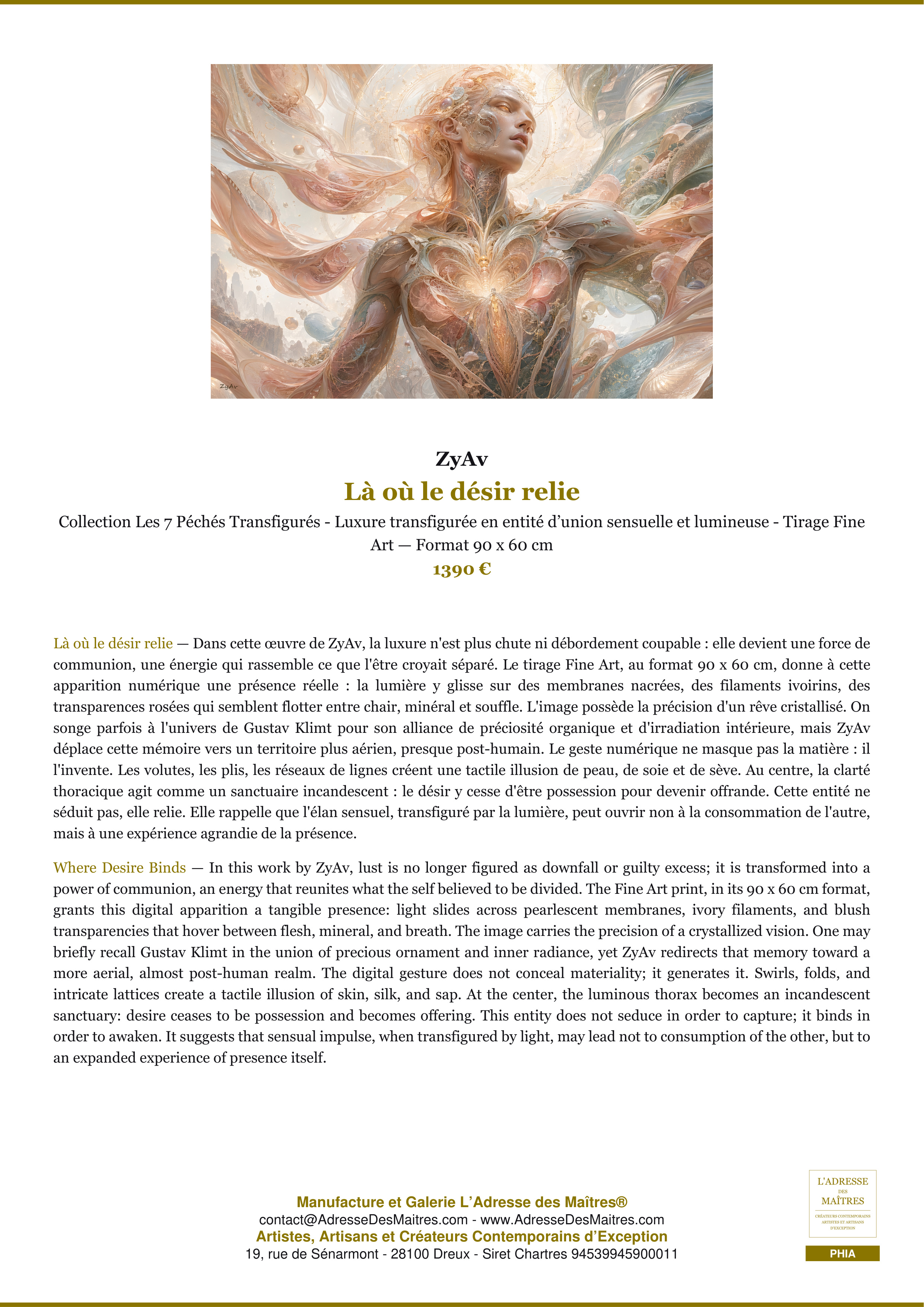 Fiche Premium — Là où le désir relie — ZyAv — L'Adresse des Maîtres®