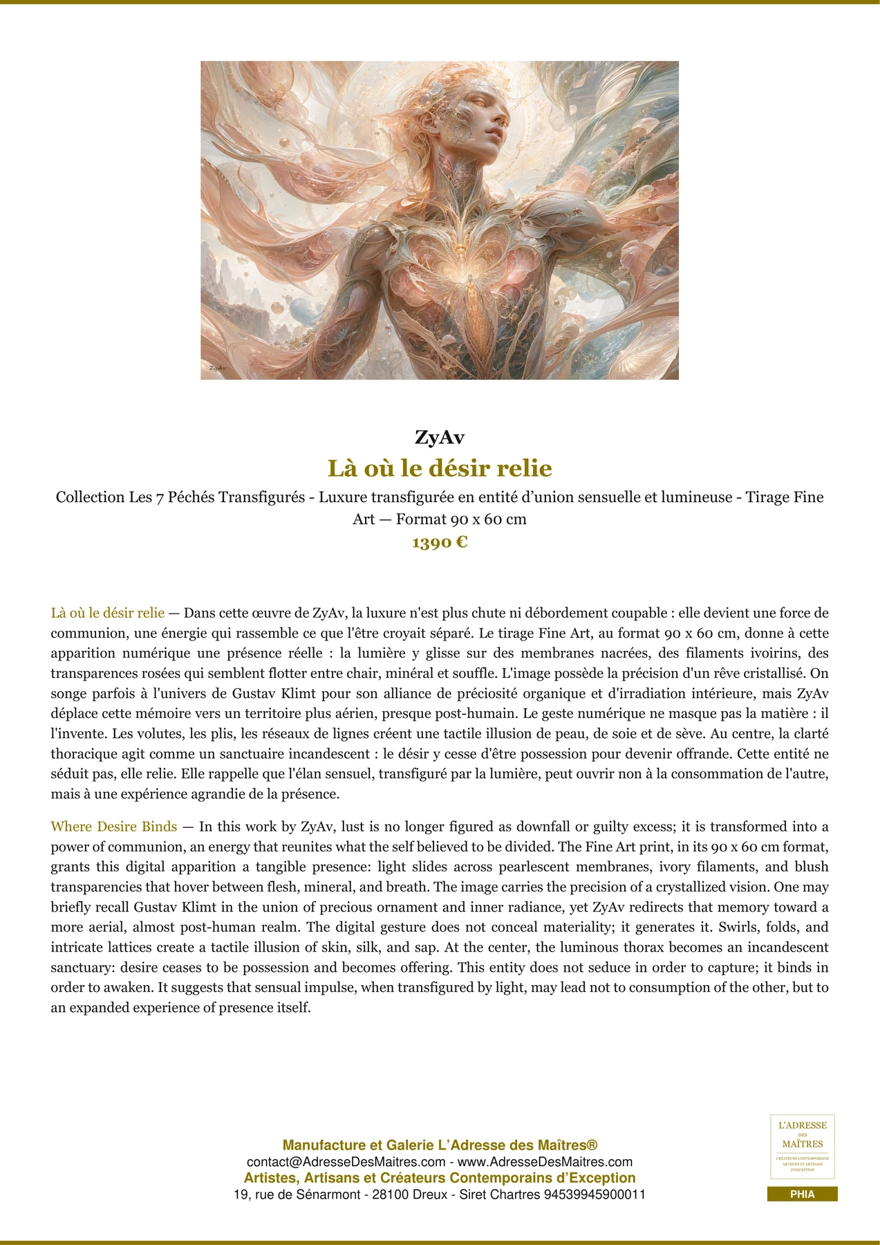 Fiche Premium — Là où le désir relie — ZyAv — L'Adresse des Maîtres®