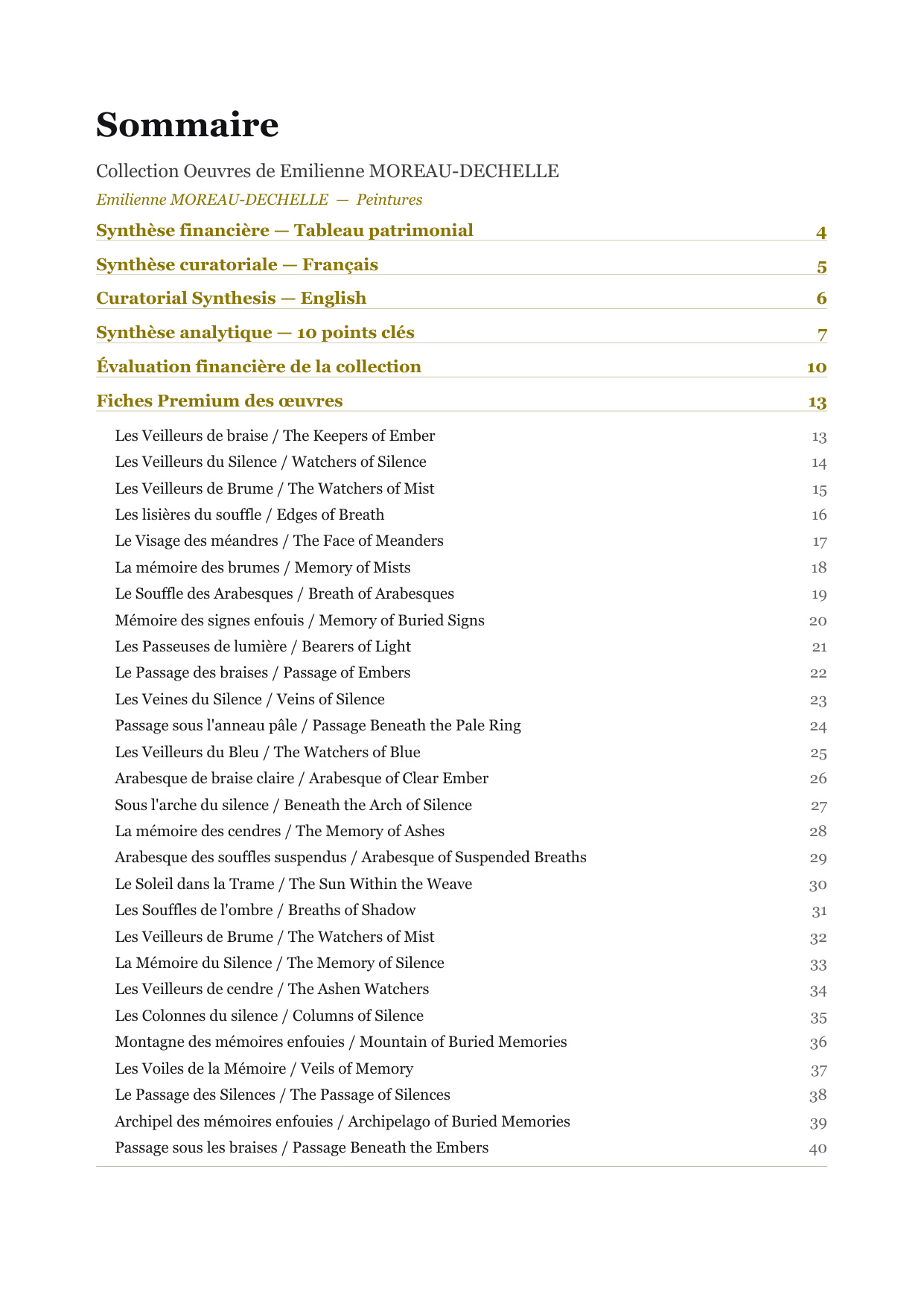 Rapport d’Analyse et de Recommandations pour Acheteurs et Collectionneurs