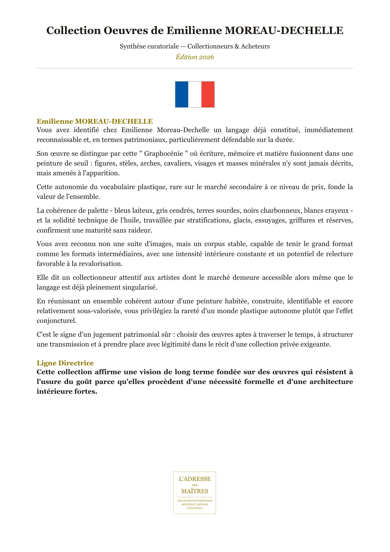 Rapport d’Analyse et de Recommandations pour Acheteurs et Collectionneurs